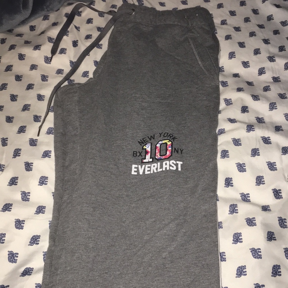 Grey sweatpants